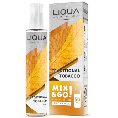E-liquid Liqua Mix & Go Traditional Tobacco 50 ml - LIQUA