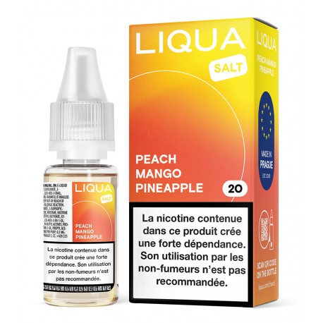 LIQUA Peach Mango Pineapple aux sels de nicotine - LIQUA