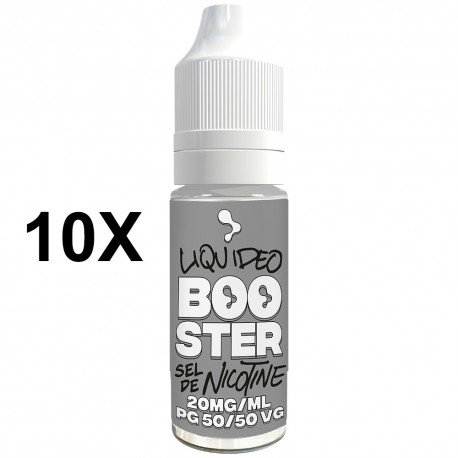 Booster SALT Nicotine LIQUIDEO 20 mg Pack of 10 - LIQUA